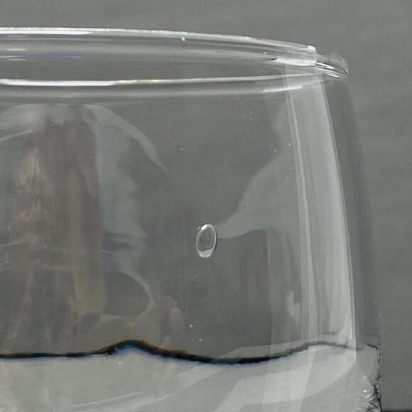 Crown Royal Whiskey Glass 10 Oz Low Ball Rock Glass 8 Point Bottom Italy - Picture 4 of 12